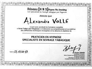 Alexandra VOLLE - Hypnothérapeute en Alsace